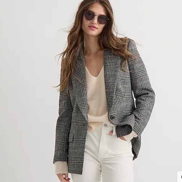 J. Crew Jackets & Blazers - 100% Wool Houndstooth Blazer - Size 4
